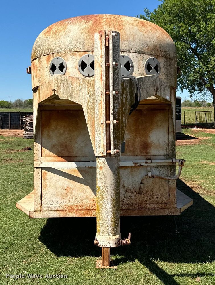 image for item EJ0441 Shop built livestock trailer