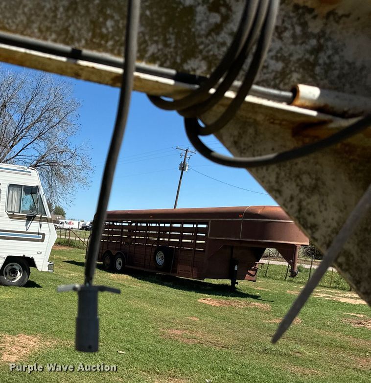 image for item EJ0441 Shop built livestock trailer
