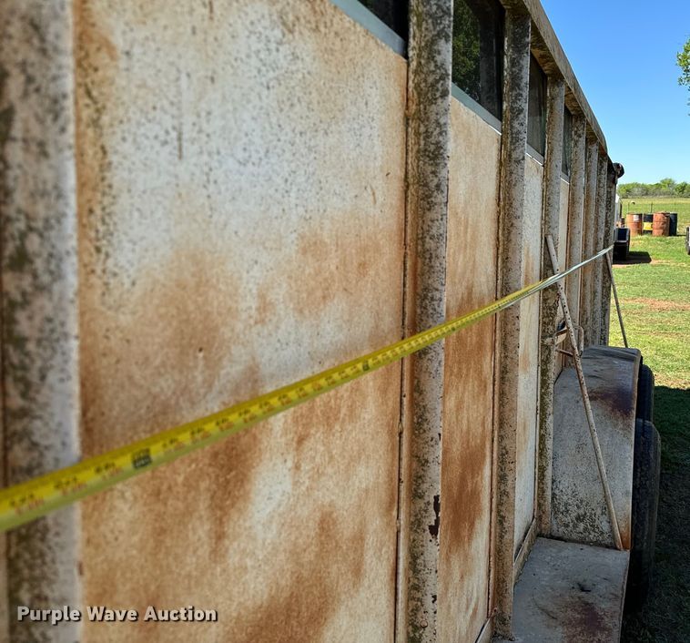 image for item EJ0441 Shop built livestock trailer