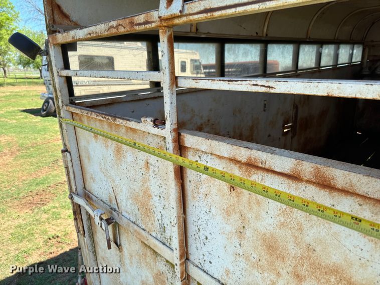 image for item EJ0441 Shop built livestock trailer