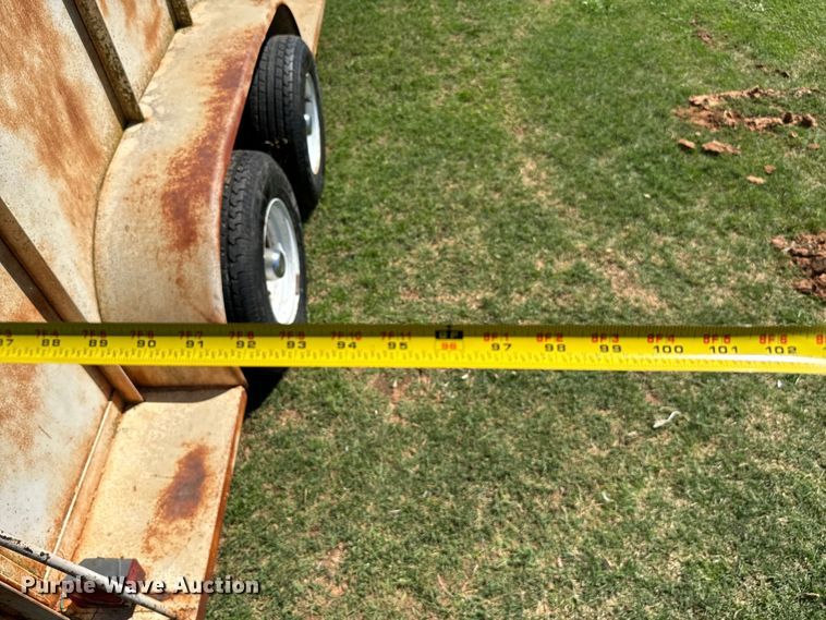 image for item EJ0441 Shop built livestock trailer