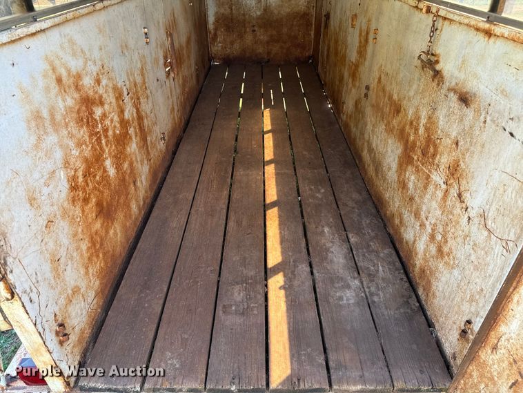 image for item EJ0441 Shop built livestock trailer