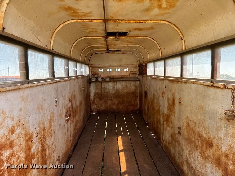 image for item EJ0441 Shop built livestock trailer