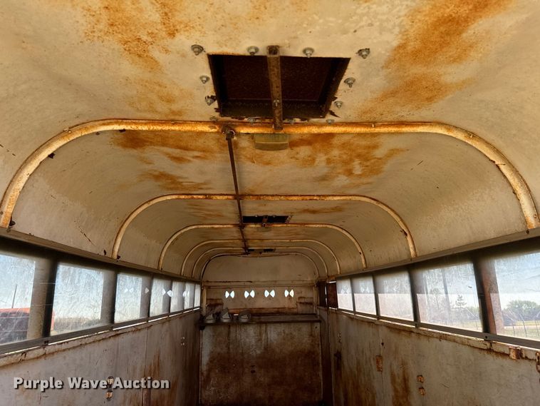 image for item EJ0441 Shop built livestock trailer