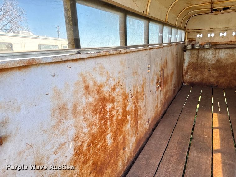 image for item EJ0441 Shop built livestock trailer