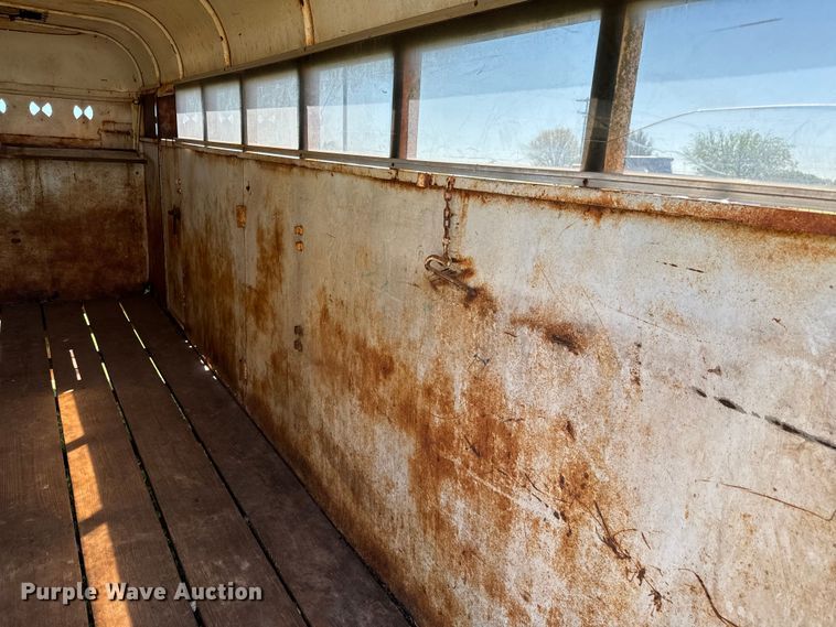 image for item EJ0441 Shop built livestock trailer