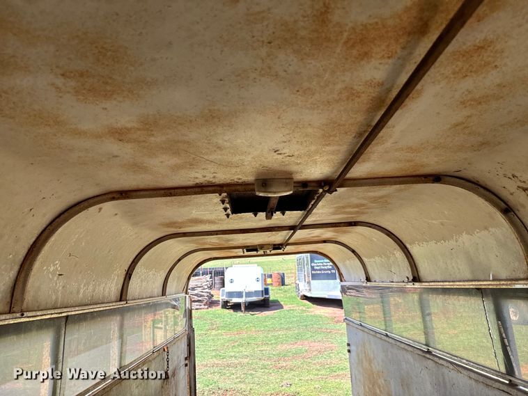 image for item EJ0441 Shop built livestock trailer