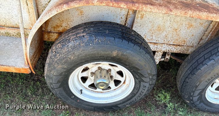 image for item EJ0441 Shop built livestock trailer