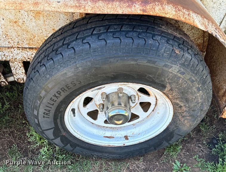 image for item EJ0441 Shop built livestock trailer