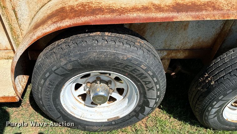 image for item EJ0441 Shop built livestock trailer