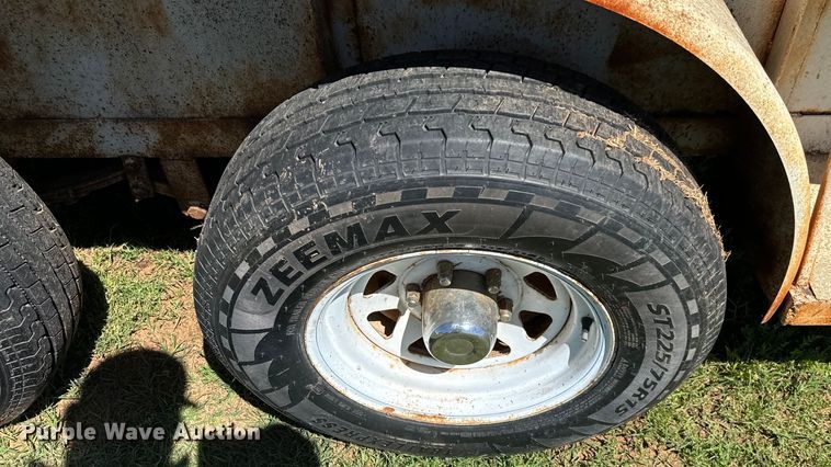 image for item EJ0441 Shop built livestock trailer