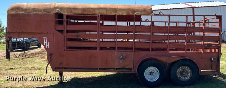 image for item EJ0442 Shop built livestock trailer