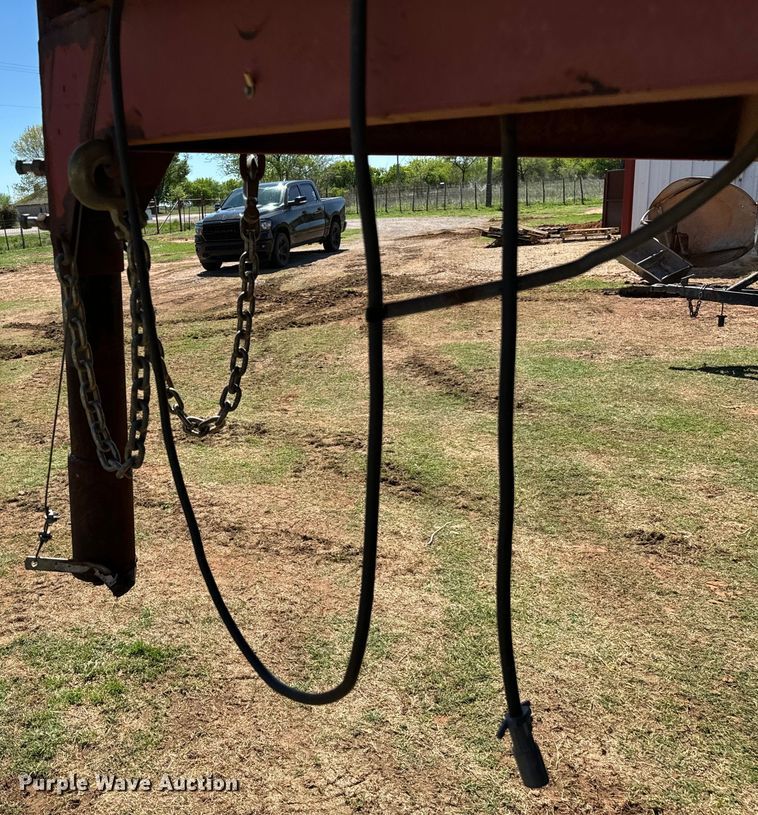 image for item EJ0442 Shop built livestock trailer