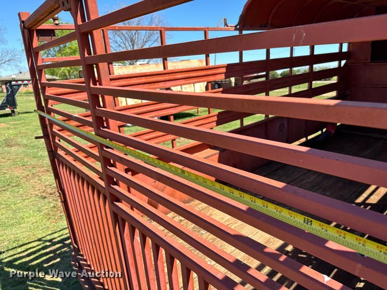 image for item EJ0442 Shop built livestock trailer