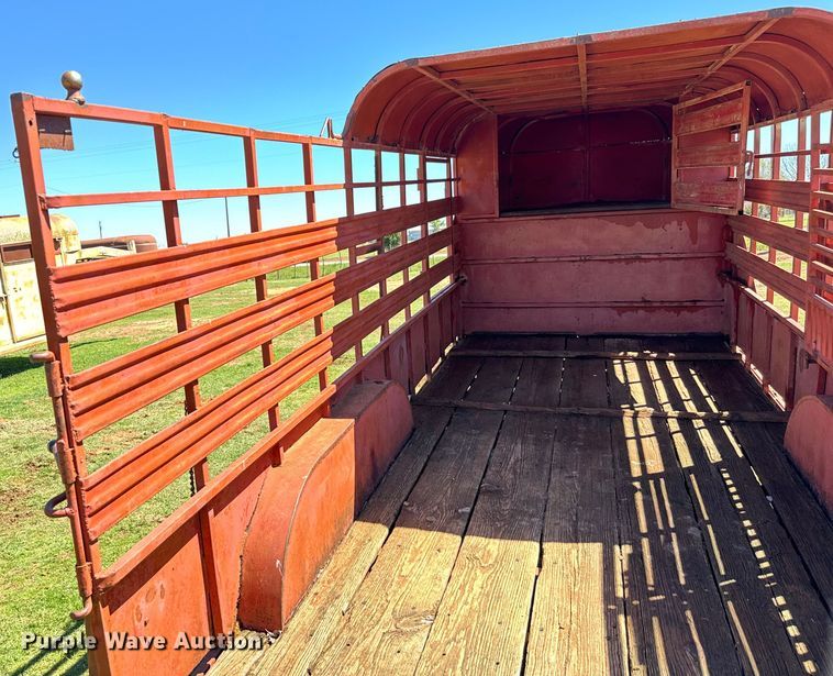 image for item EJ0442 Shop built livestock trailer
