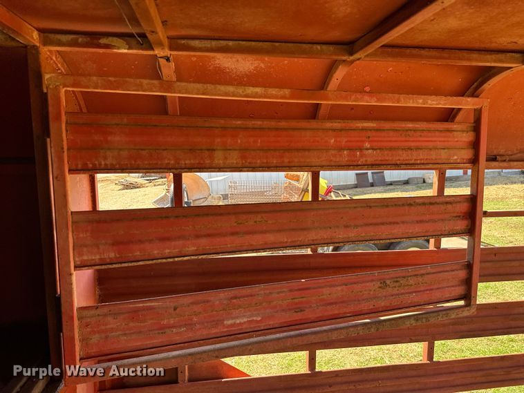 image for item EJ0442 Shop built livestock trailer