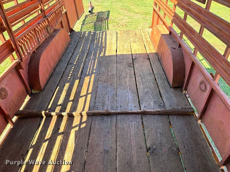 image for item EJ0442 Shop built livestock trailer