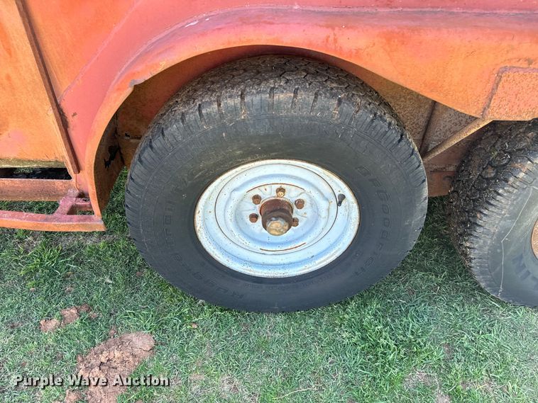 image for item EJ0442 Shop built livestock trailer