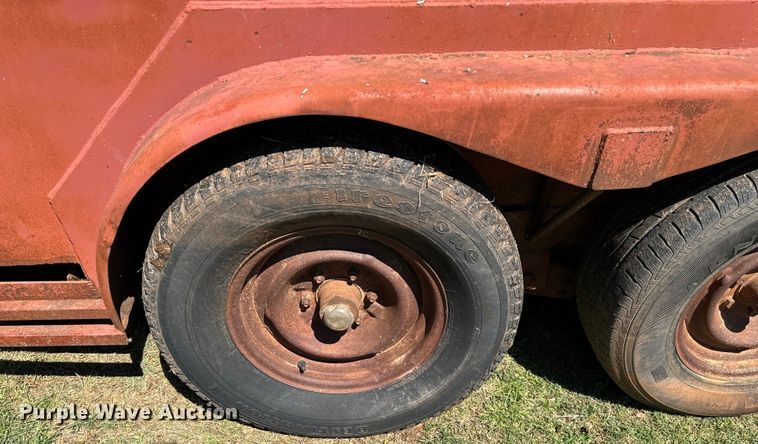 image for item EJ0442 Shop built livestock trailer