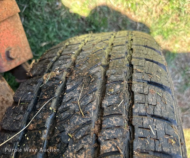 image for item EJ0442 Shop built livestock trailer