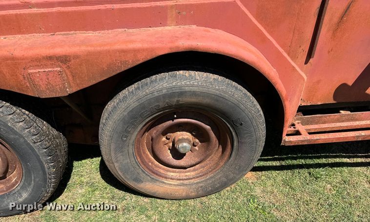 image for item EJ0442 Shop built livestock trailer