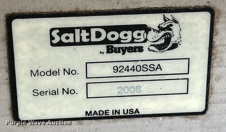 image for item EK4413 Buyers SaltDogg 92440SSA end gate spreader