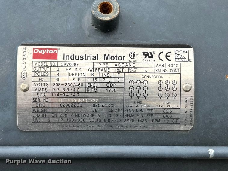 image for item EK4468 Quincy QC03008D00086 air compressor