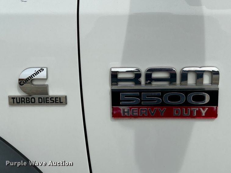 image for item EK4470 2012 Dodge  Ram 5500HD Crew Cab flatbed truck