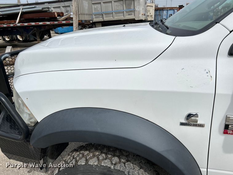image for item EK4470 2012 Dodge  Ram 5500HD Crew Cab flatbed truck