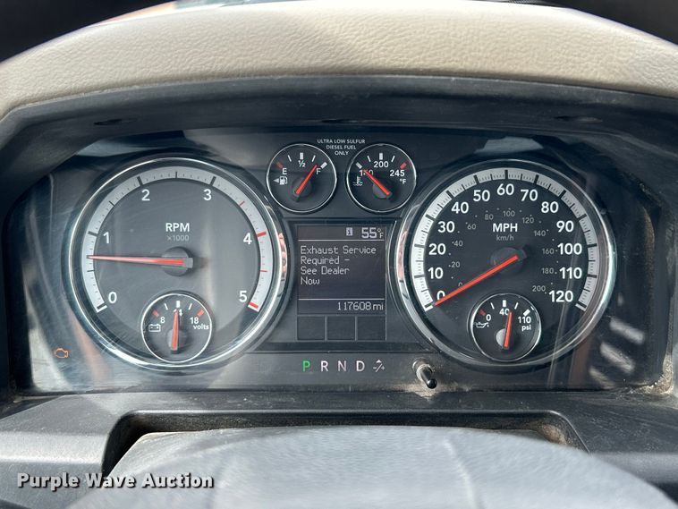 image for item EK4470 2012 Dodge  Ram 5500HD Crew Cab flatbed truck