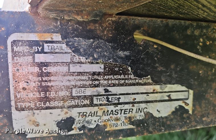 image for item EK5752 2002 Trailmaster utility trailer