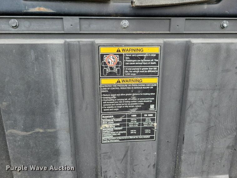 image for item LC9928 2021 Polaris Ranger 1000 utility vehicle