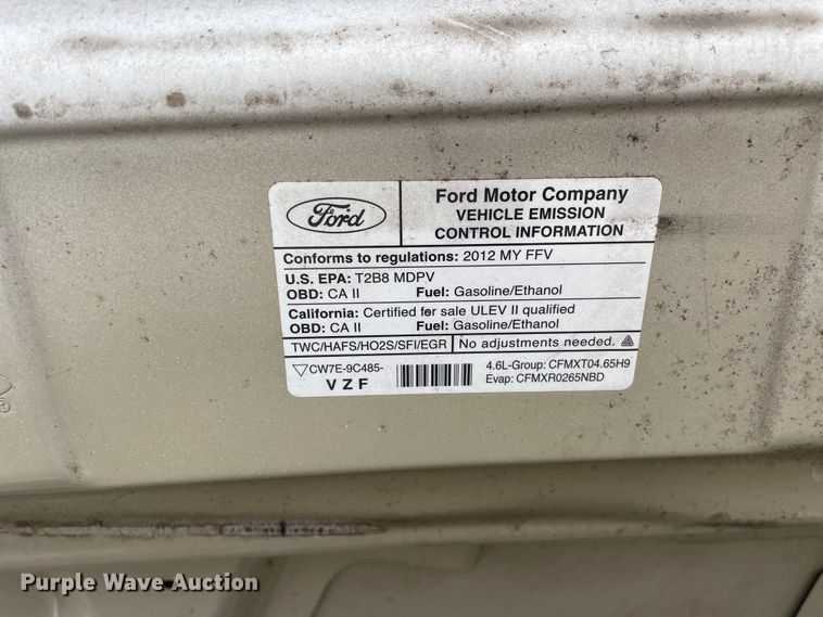 image for item LW9020 2012 Ford  E150 van