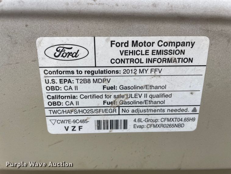 image for item LW9021 2012 Ford  E150 van