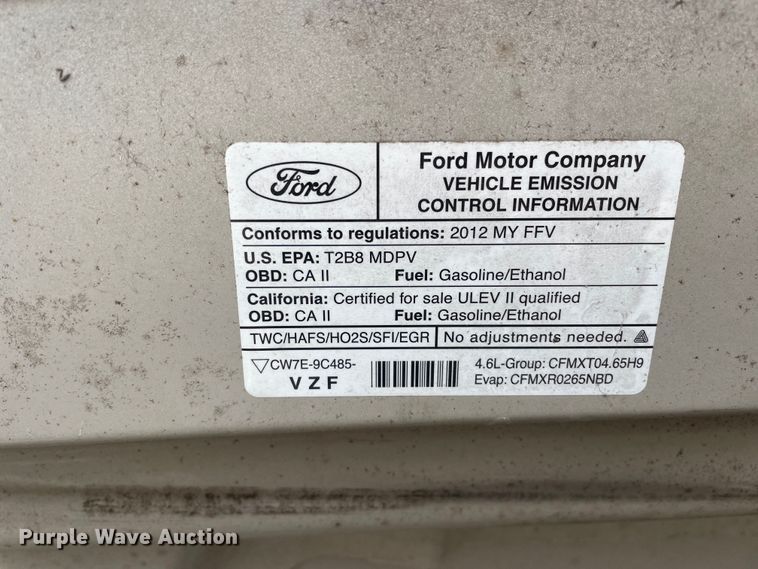 image for item LW9022 2012 Ford  E150 van