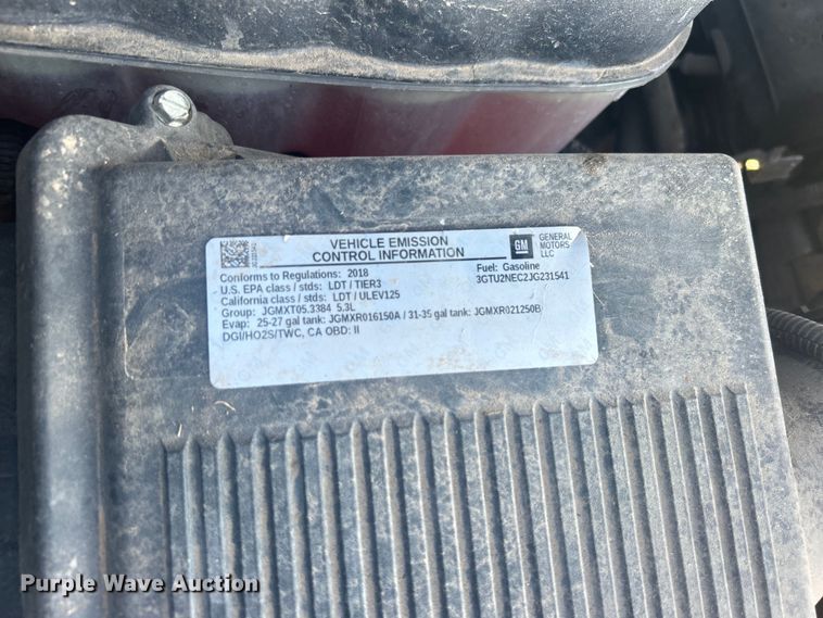 image for item NB9376 2018 GMC Sierra 1500 Crew Cab pickup truck