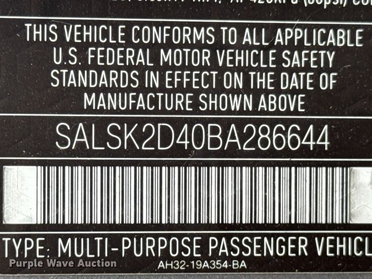 image for item ND9159 2011 Land Rover Range Rover Sport SUV