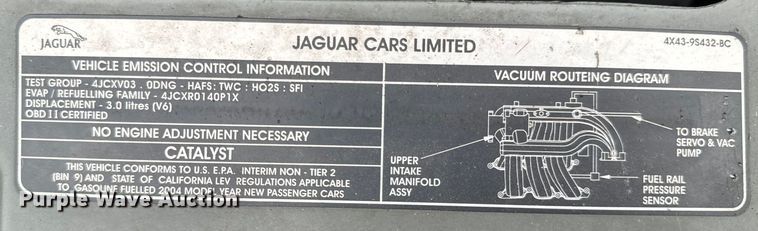 image for item ND9160 2004 Jaguar X-Type 