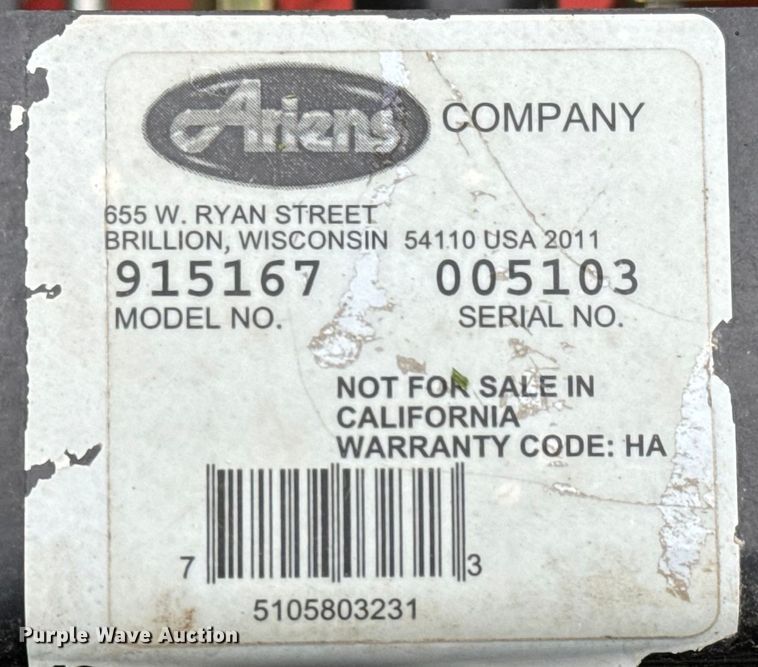 image for item NH9183 Ariens  915167 ZTR lawn mower