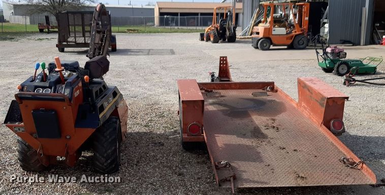 image for item NV9035 2003 Ditch Witch 1820H trencher with trailer