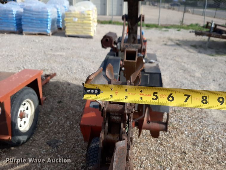 image for item NV9035 2003 Ditch Witch 1820H trencher with trailer