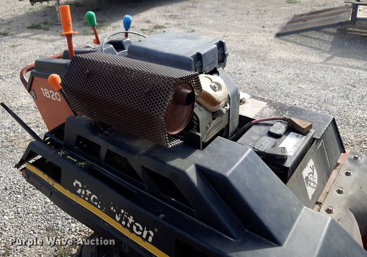 image for item NV9035 2003 Ditch Witch 1820H trencher with trailer