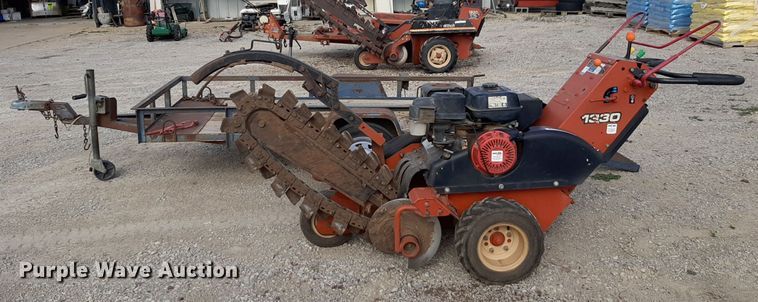 image for item NV9036 2006 Ditch Witch 1330 trencher with trailer