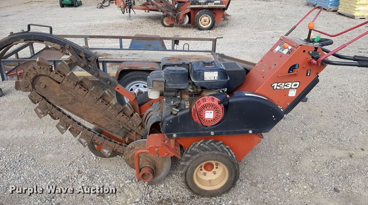 image for item NV9036 2006 Ditch Witch 1330 trencher with trailer