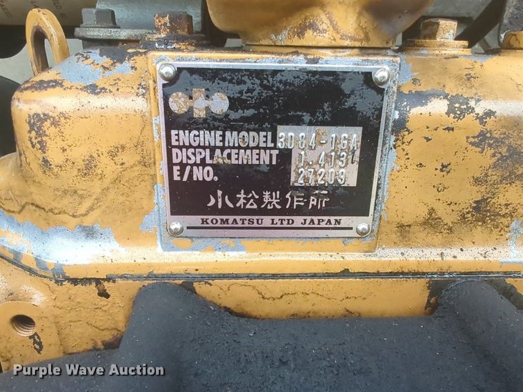 image for item NZ9600 1989 Bobcat 100 mini excavator