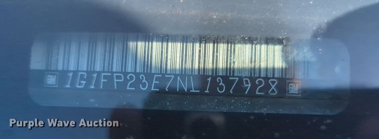 image for item NZ9629 1992 Chevrolet Camaro 