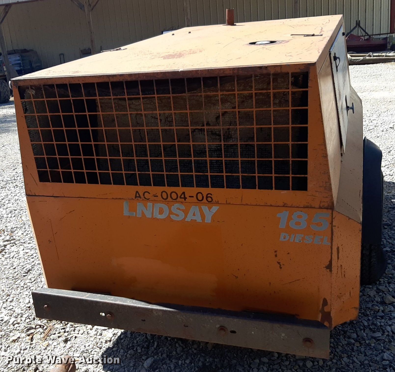 Lindsay 185QD air compressor in Ponca City, OK | Item OF9667 sold