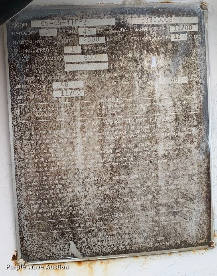 image for item DM7776 2007 International 4300 bucket truck