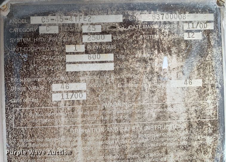 image for item DM7776 2007 International 4300 bucket truck