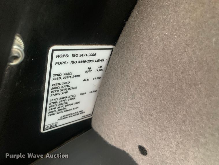 image for item DM7792 2016 Caterpillar 299D2 XHP tracked skid steer loader